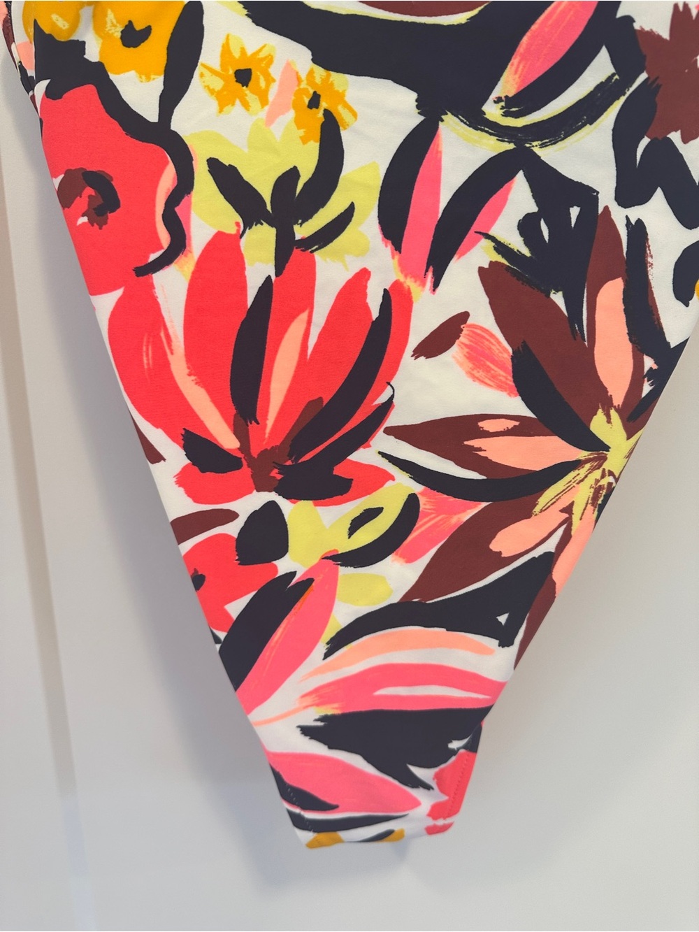Aerie Tropical Print Scoop Neck Tie Straps One Piece Swimsuit Size Medium Womens - Picture 3 of 12
